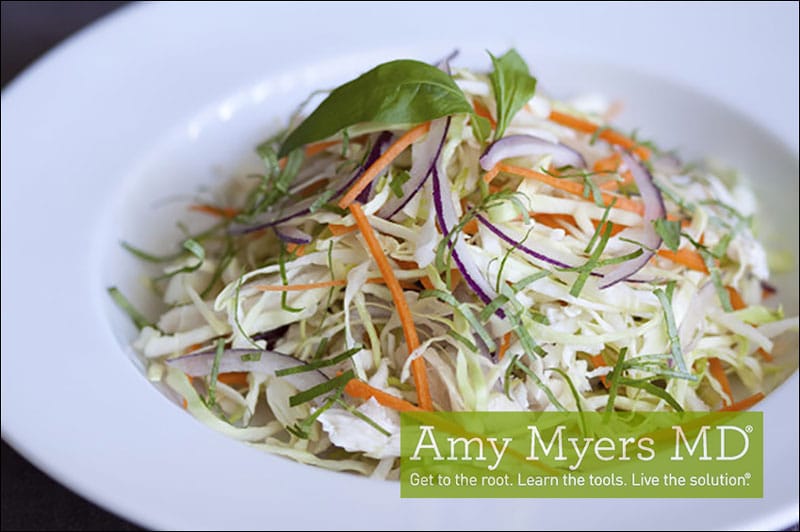 Cabbage and Kelp Noodle Salad