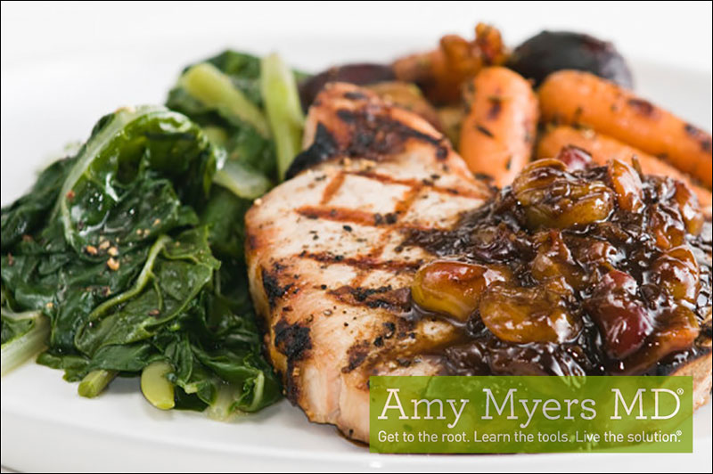 Warm Pork Chop Salad