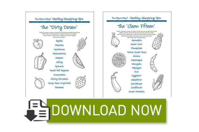 Dirty Dozen and Clean Fifteen - Download Image - Amy Myers MD