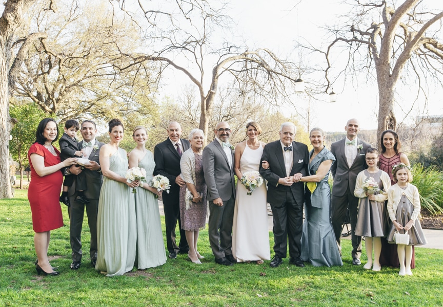 Xavier, Amy and their wedding party - Amy Myers MD