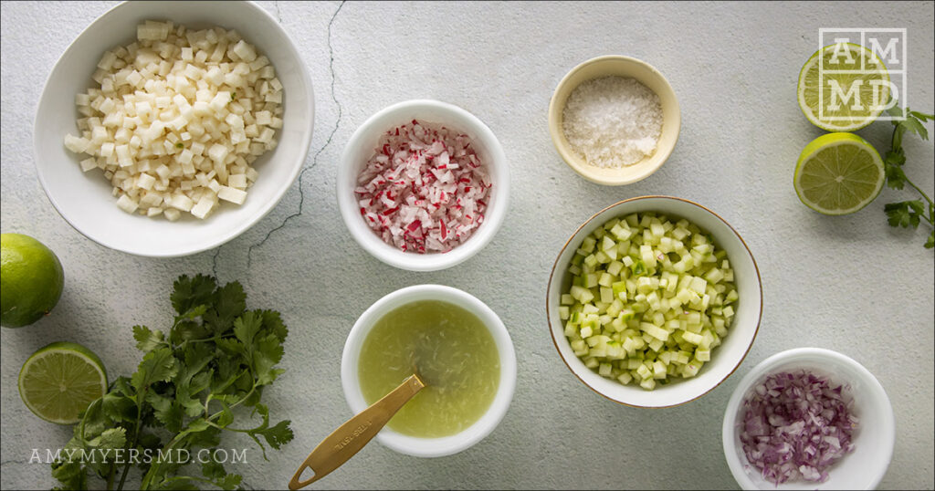 Ingredients for pico - Nightshade Free Pico De Gallo - Amy Myers MD®