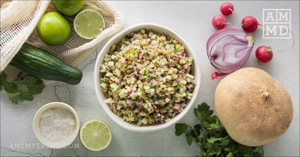 PIco in a bowl - Nightshade Free Pico De Gallo - Amy Myers MD®