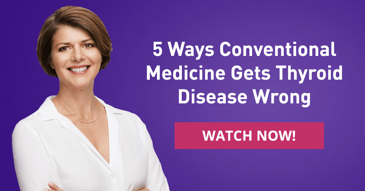 Dr Amy Myers - 5 Ways conventional medicine gets thyroid disease wrong - infographic