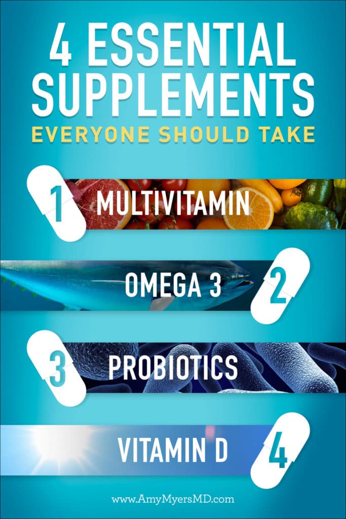 4 Essential Supplements Everyone Should Take - Infographics - Amy Myers MD®