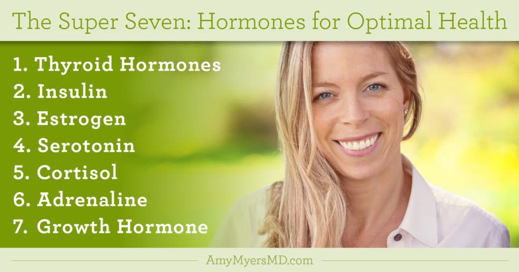 The Super Seven: Hormones for Optimal Health - Infographic - Amy Myers MD®