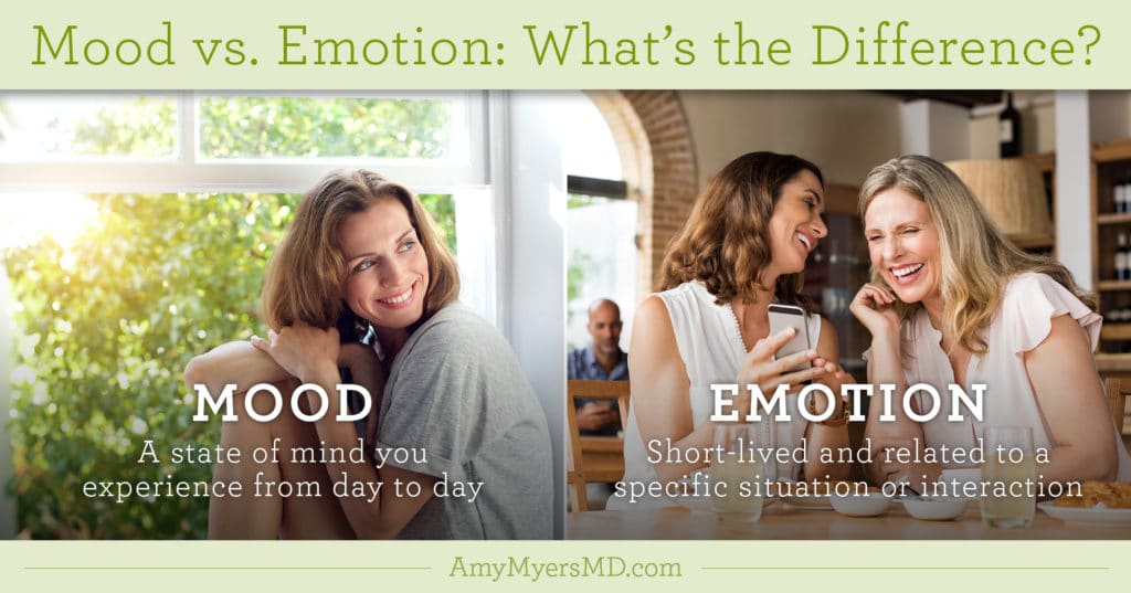 Mood vs. Emotion: What's The Difference? - Infographic - Amy Myers MD®