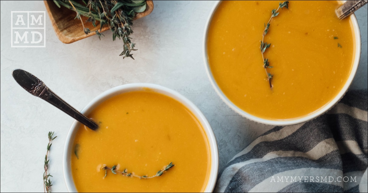 Instant Pot Butternut Squash Soup | Amy Myers MD