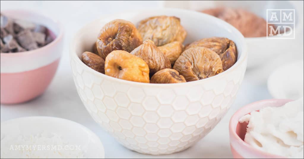 Bowl of dried figs