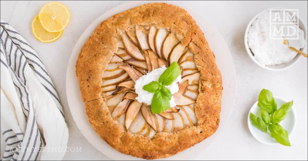 rustic pear tart