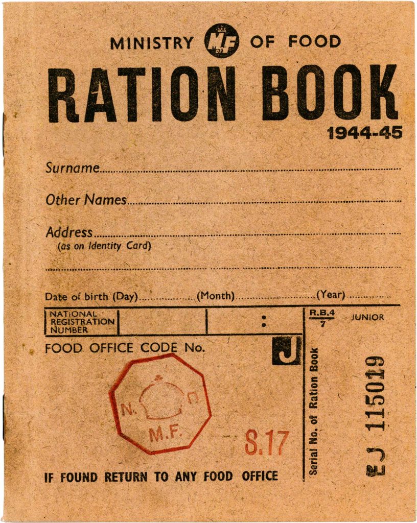 World War II era ration book