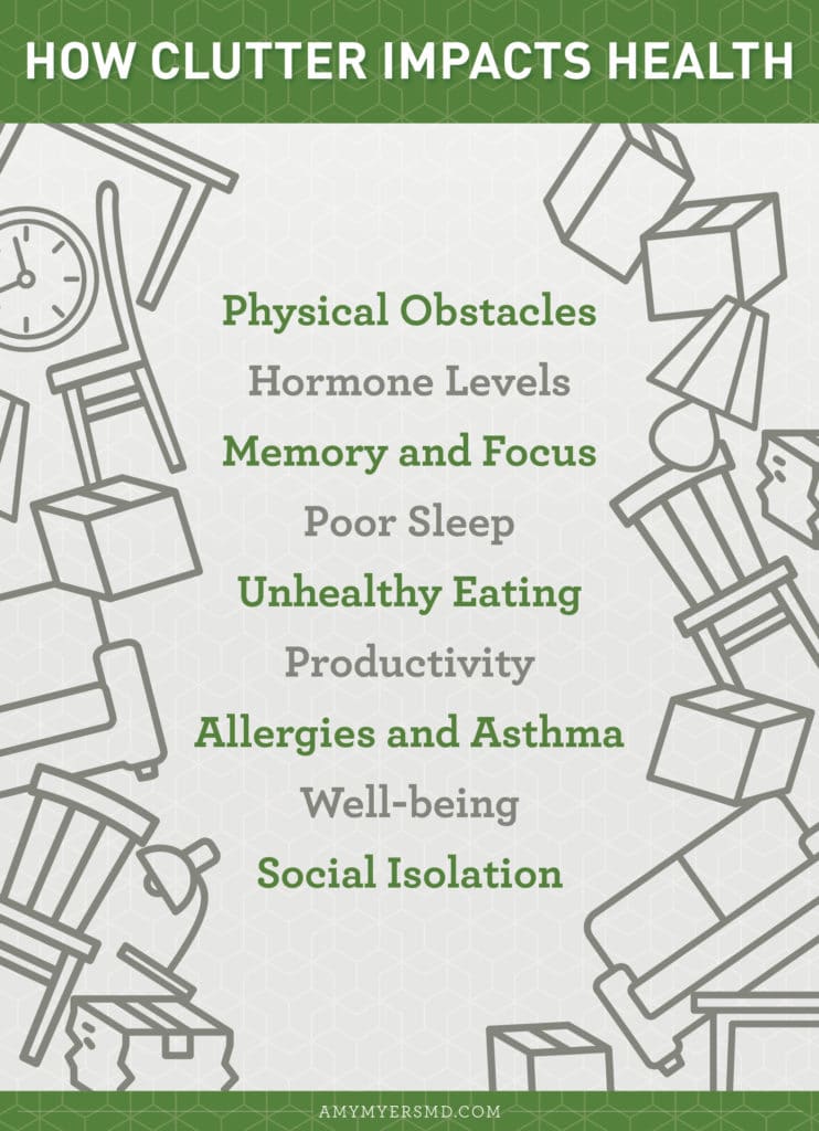 How Clutter Impacts Health - Infographics - Amy Myers MD®