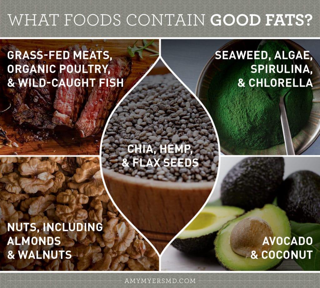 What Foods Contain Good Fats - Infographics - Amy Myers MD®