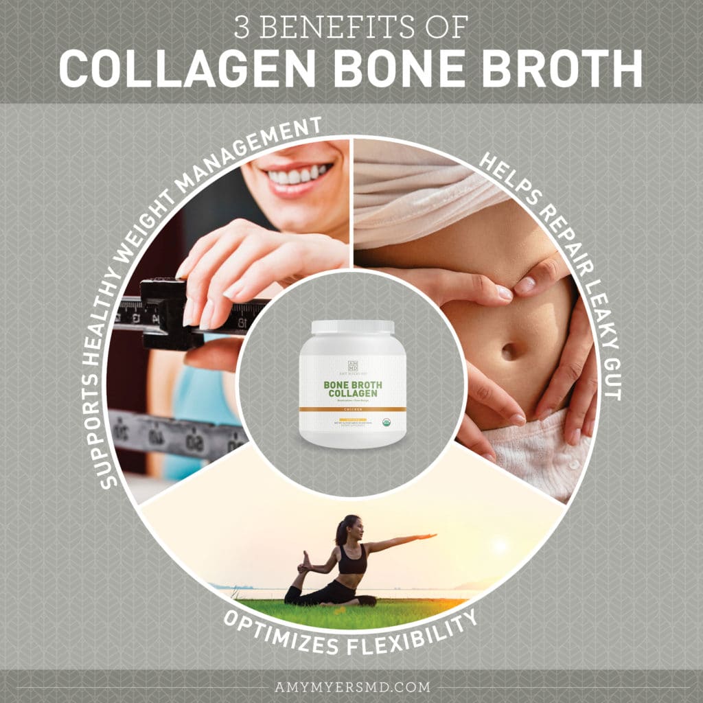 3 Benefits of Collagen Bone Broth - Infographic - Amy Myers MD®