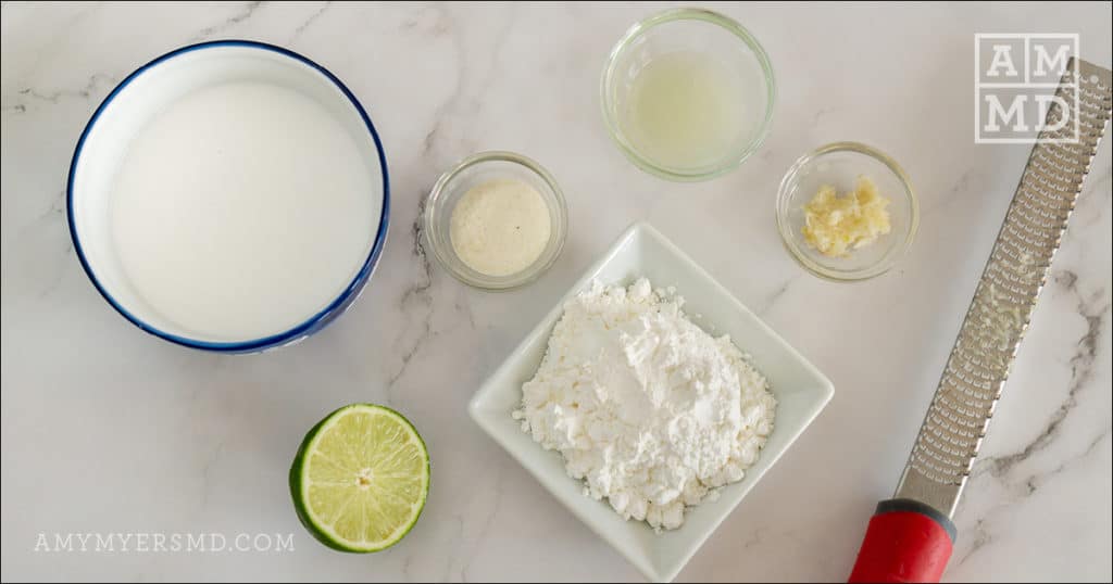 AIP spices including horseradish, garlic, lime juice, and salt used for Bang-Bang Shrimp sauce