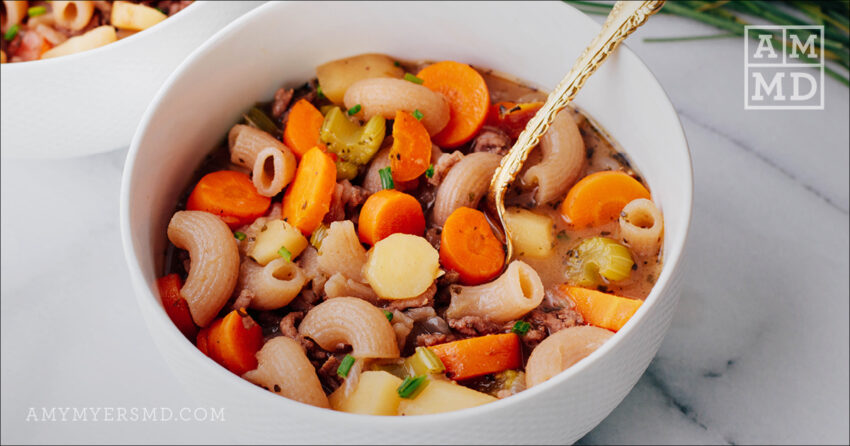 Hamburger Macaroni Soup
