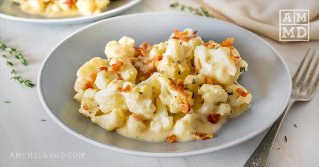 A Plate of 'Cheesy' Cauliflower Bake - Amy Myers MD®