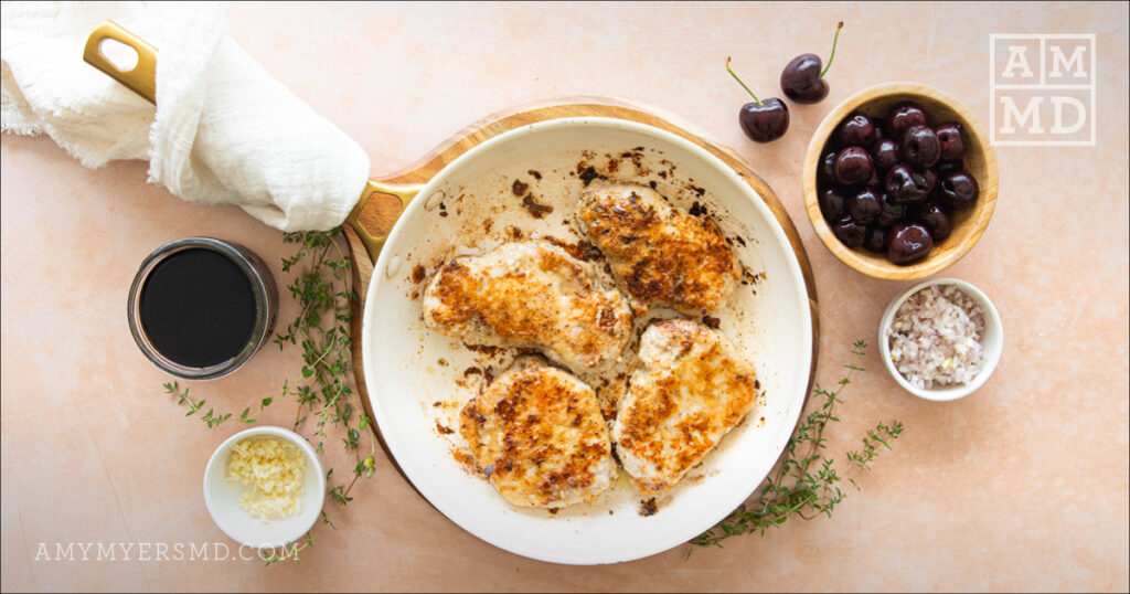 Cooked pork cutlets - Pork Cutlets with Cherry Sauce - Amy Myers MD®