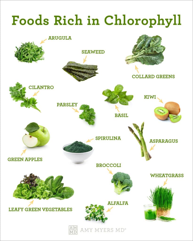 Chlorophyll Health Benefits - infographic - Amy Myers MD®