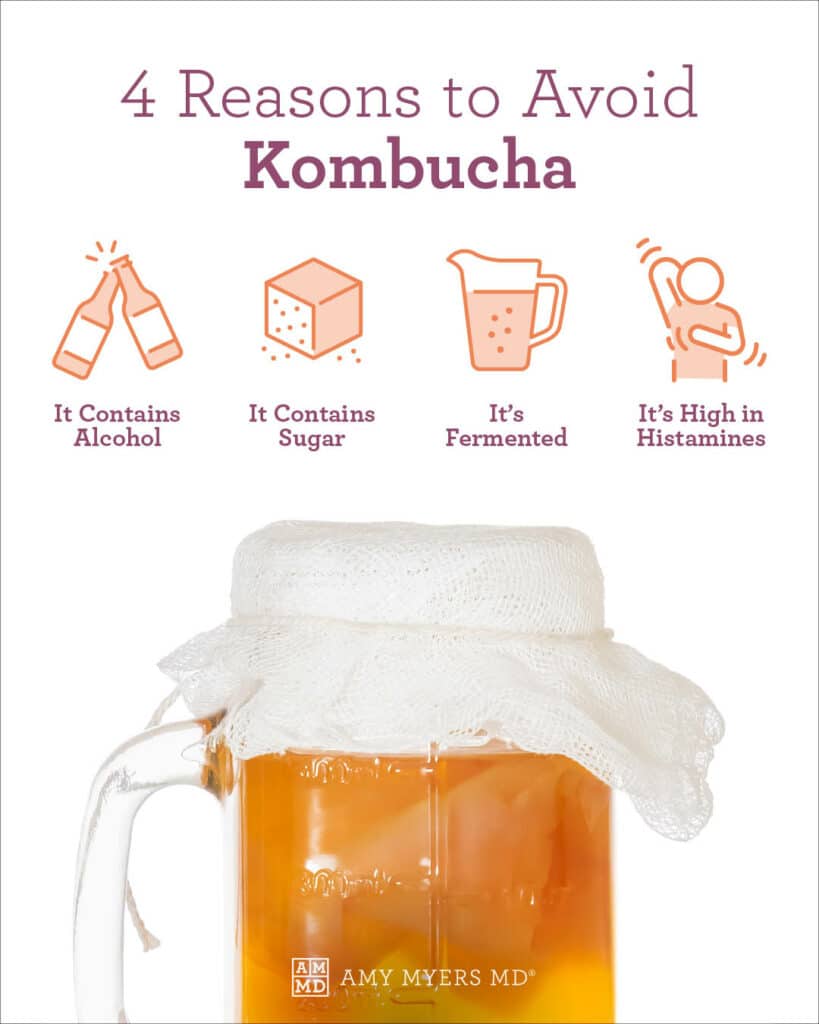 can kombucha make you sick - infographic - Amy Myers MD ®