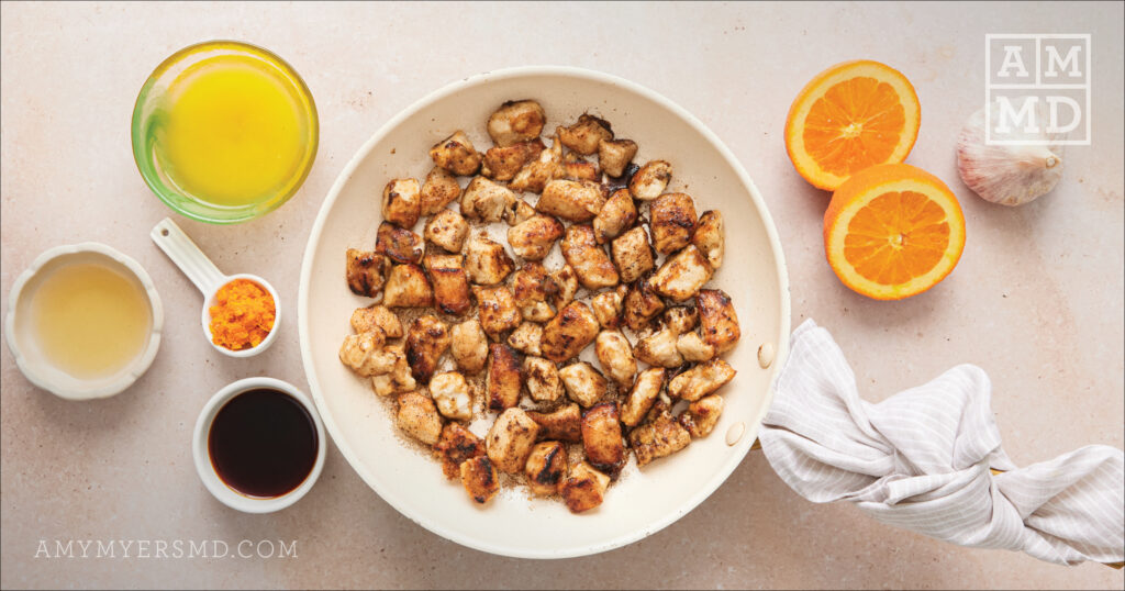 Orange chicken in a bowl - Gluten Free Orange Chicken - Amy Myers MD®