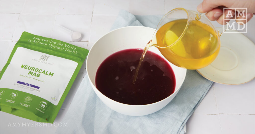 Pouring tea - Night Time Tea - Amy Myers MD®