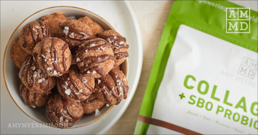 Collagen Probiotic No Bake Brownie Bites