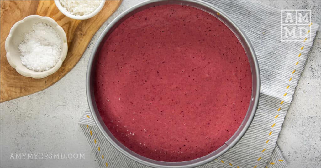 Cheesecake filling - - No Bake Mixed Berry Cheesecake - Amy Myers MD®